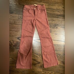 Joe’s Jeans Womens Size 26 Brick Color Flawless The Icon Mid Rise Flare Jean